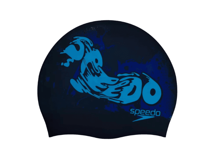 Gorro Natación Speedo Slogan Printed Junior Blue Blue Gorro Natación Speedo Slogan Printed Junior Blue Blue
