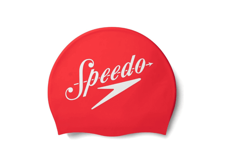 Gorro Natación Speedo Slogan Printed Red White Gorro Natación Speedo Slogan Printed Red White