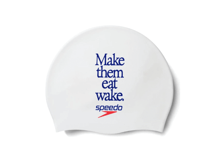 Gorro Natación Speedo Slogan Printed White Gorro Natación Speedo Slogan Printed White