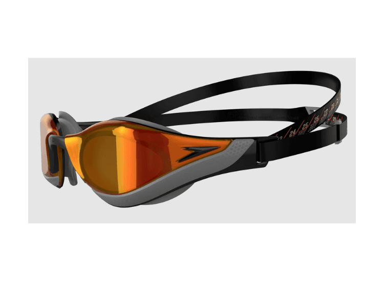 Lente Natación Speedo Fastskin Pure Focus Mirror Negro Rojo Lente Natación Speedo Fastskin Pure Focus Mirror Negro Rojo