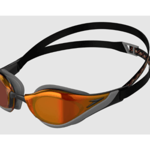 Lente Natación Speedo Fastskin Pure Focus Mirror Negro Rojo